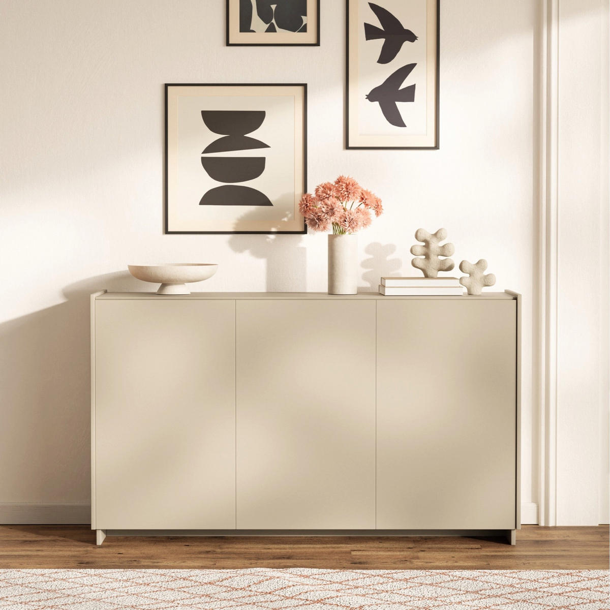 SIDEBOARD Magro Kaschmir 153 cm - Taupe, Holzwerkstoff (153.3/84/39cm) - Selsey