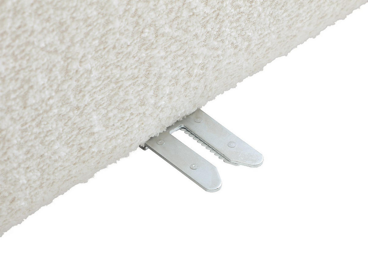 MODULIERBARES Sofa - 4 Personen - stoff - gebrochenes weiß Jutini - Weiß, Textil (322/72/98cm) - Vente-Unique