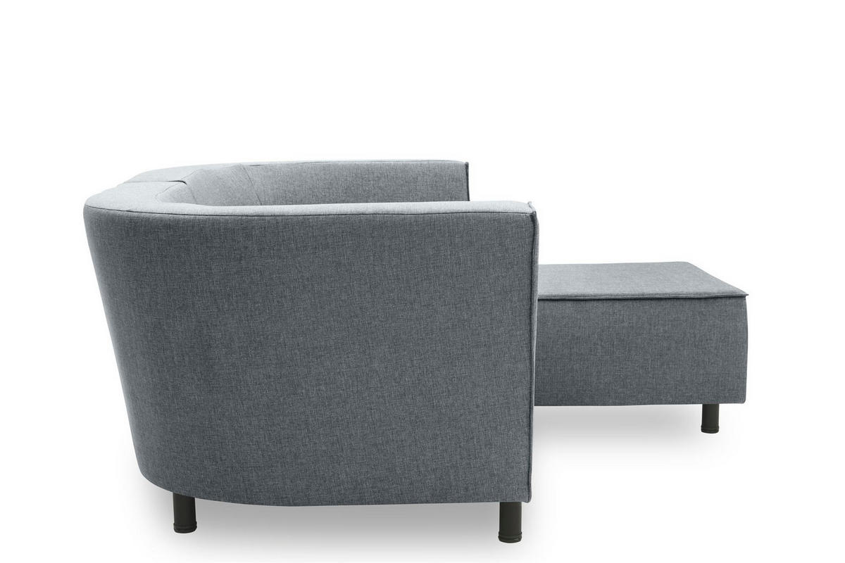 GARTENLOUNGE-SET 2 Brandie 206x77x176 mit Outdoorbezug in dunkelgrau - Grau, Kunststoff (206/77/176cm) - 58aufmkessel