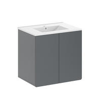 WASCHBECKENUNTERSCHRANK Izan Grau - Grau, Holzwerkstoff (61.8/57.8/44.8cm) - Vicco