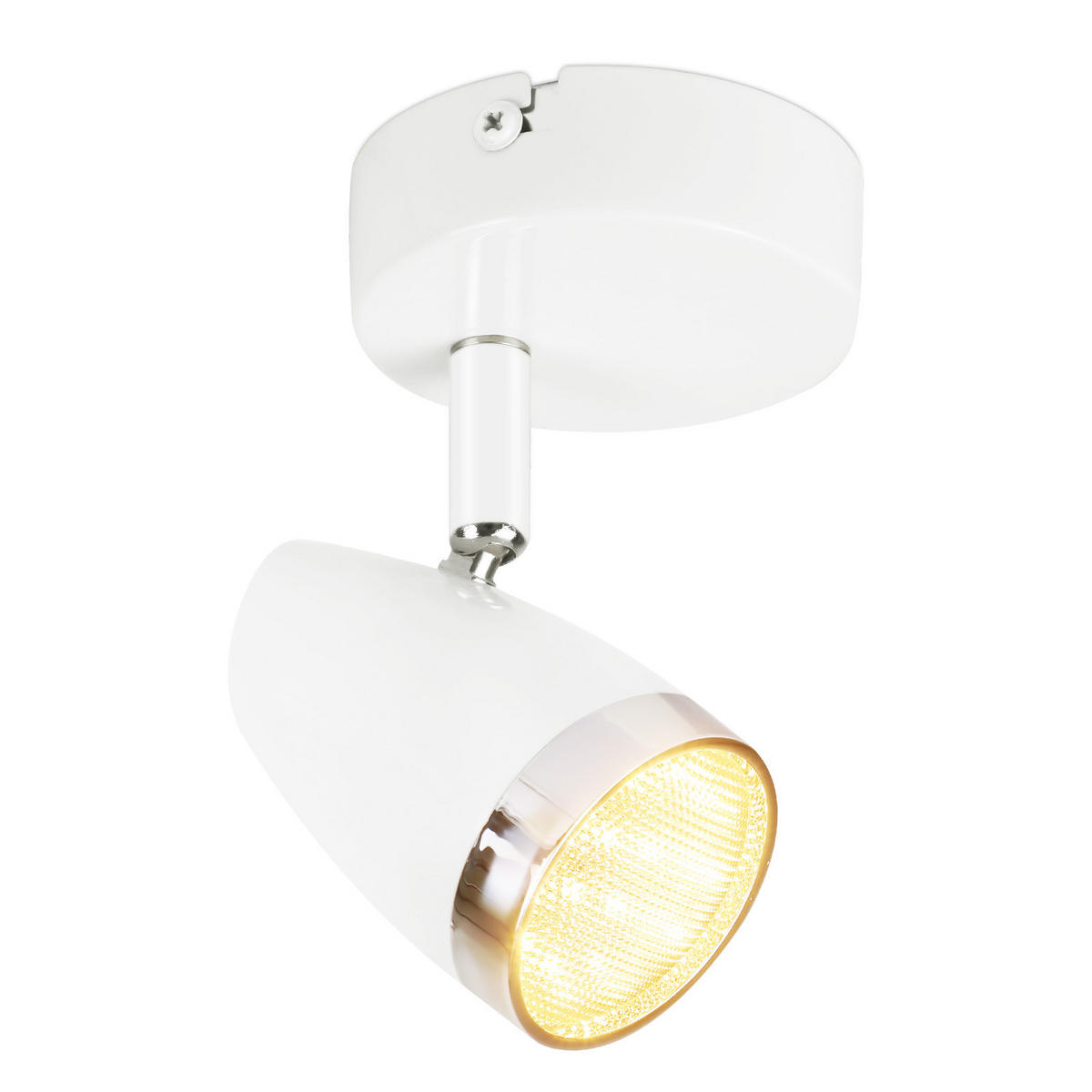 DECKENSTRAHLER Glanzar 13.5/5.6/8 cm - Weiß, Kunststoff (8/13.5/5.6cm) - ZMH