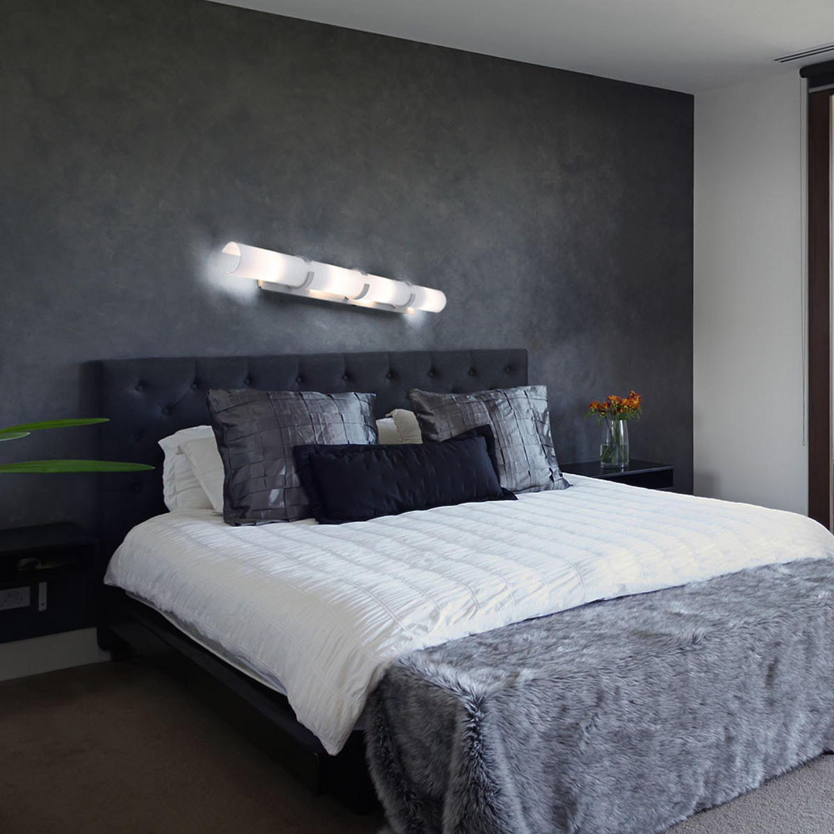 LED WANDLEUCHTE TRIBUTE Metall Weiß - Weiß, Glas (9/11/85cm) - Globo Lighting