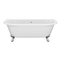 FREISTEHENDE Badewanne mit Füßen - 1 Person - Acryl - Weiß - Weiß, Kunststoff (170/62/74cm) - Vente-Unique