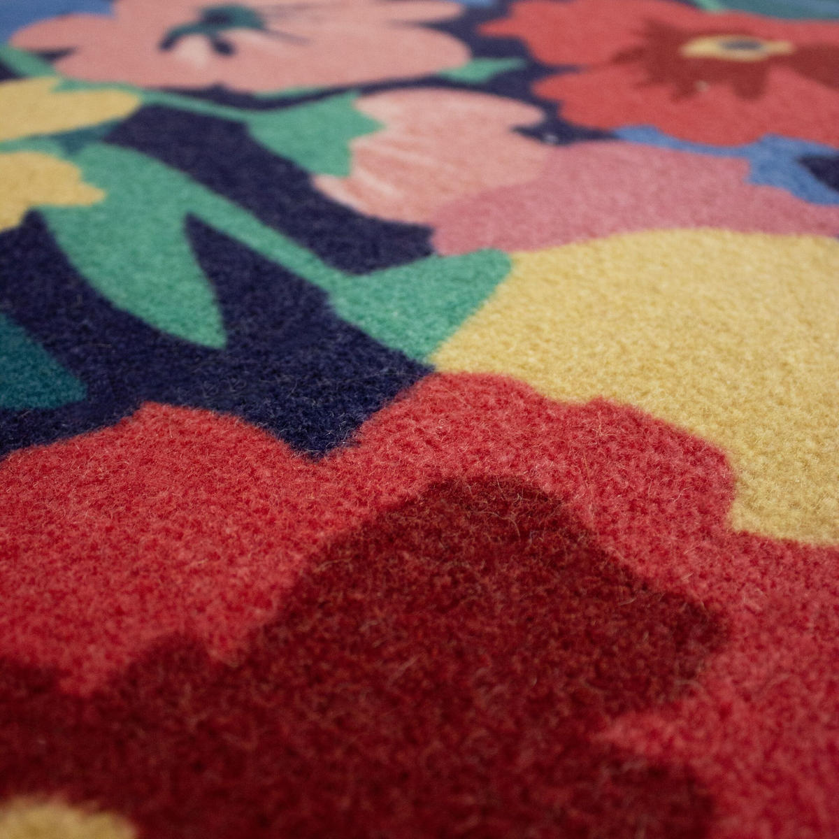 WOLLTEPPICH DAHLIA, floral, Bunt, 180 x 230 cm - Multicolor, Textil (230/180cm) - KADIMA DESIGN