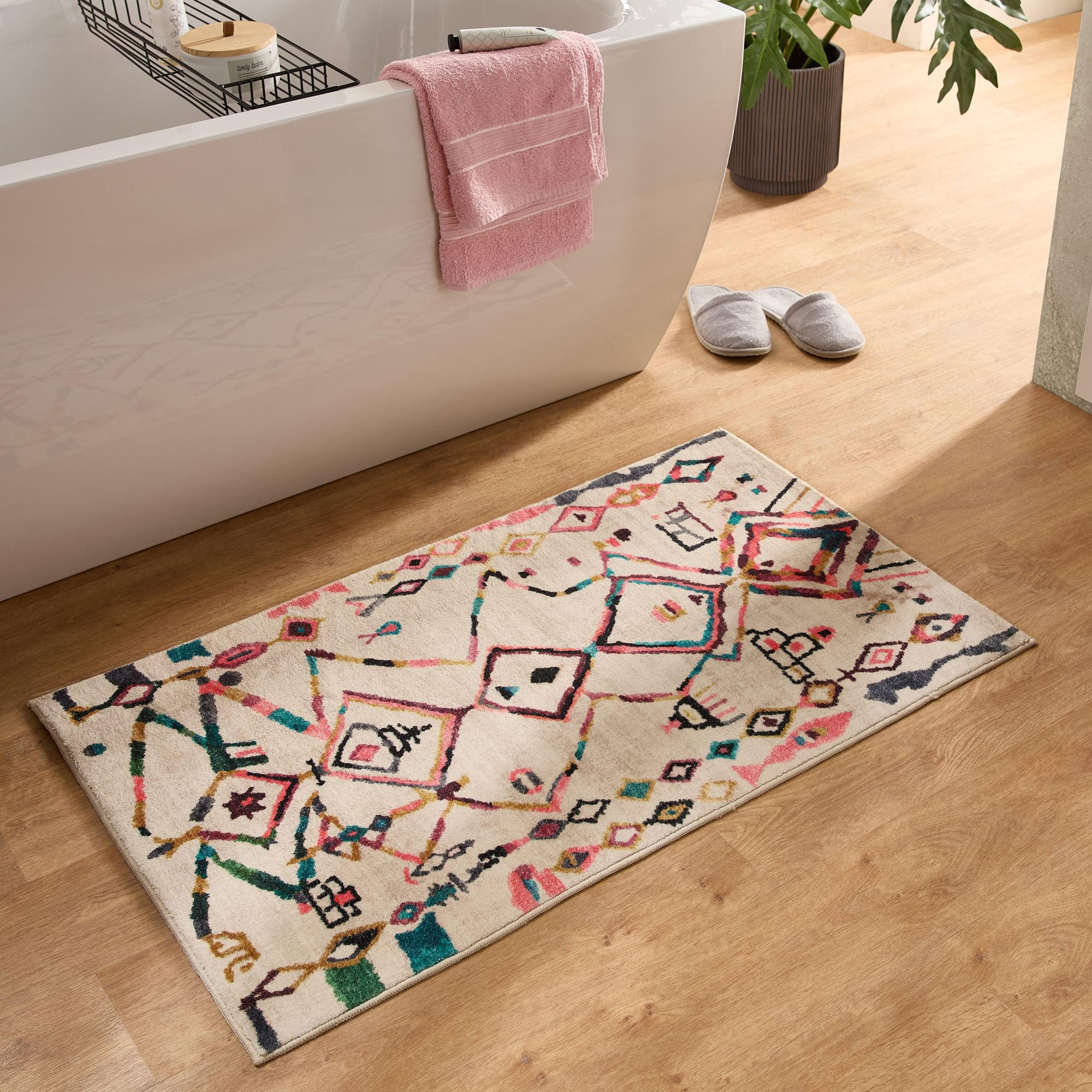 BADTEPPICH Ariella Bunt 50x60 cm - Multicolor, Textil (50/60cm) - Gino Falcone