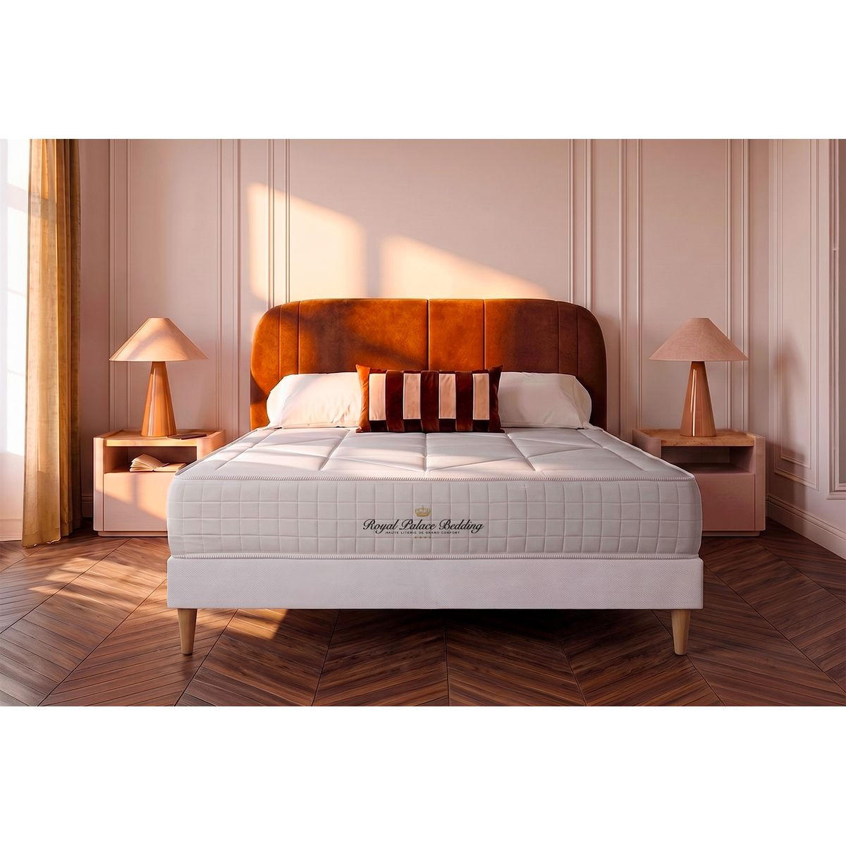 MATRATZE Windsor Taschenfederkern und Memory-Schaum 100 x 200 cm h1 - Weiß, Textil (100/200cm) - ROYAL PALACE BEDDING