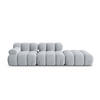 MODULARES-SOFA rechts Bellis aus Samt hellblau 4 Sitzplätze - Hellblau, Textil (94/63/282cm) - Micadoni