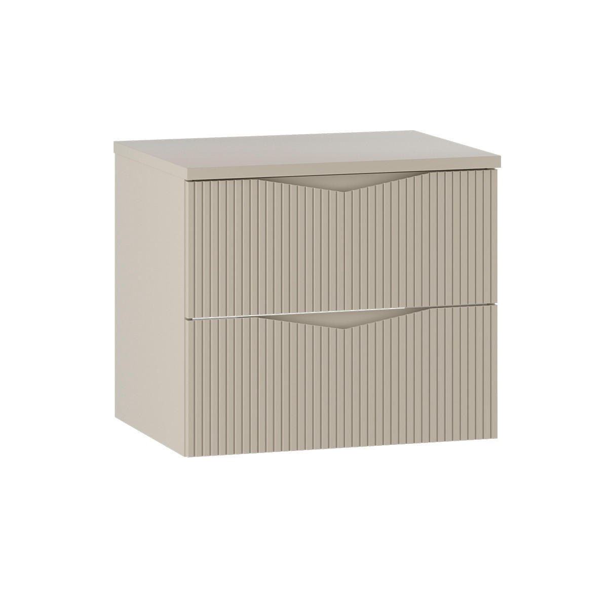 WASCHTISCHUNTERSCHRANK 60.6cm Tao Kaschmir - Beige, Holzwerkstoff (60.6/52.2/46.5cm) - Petits-meubles