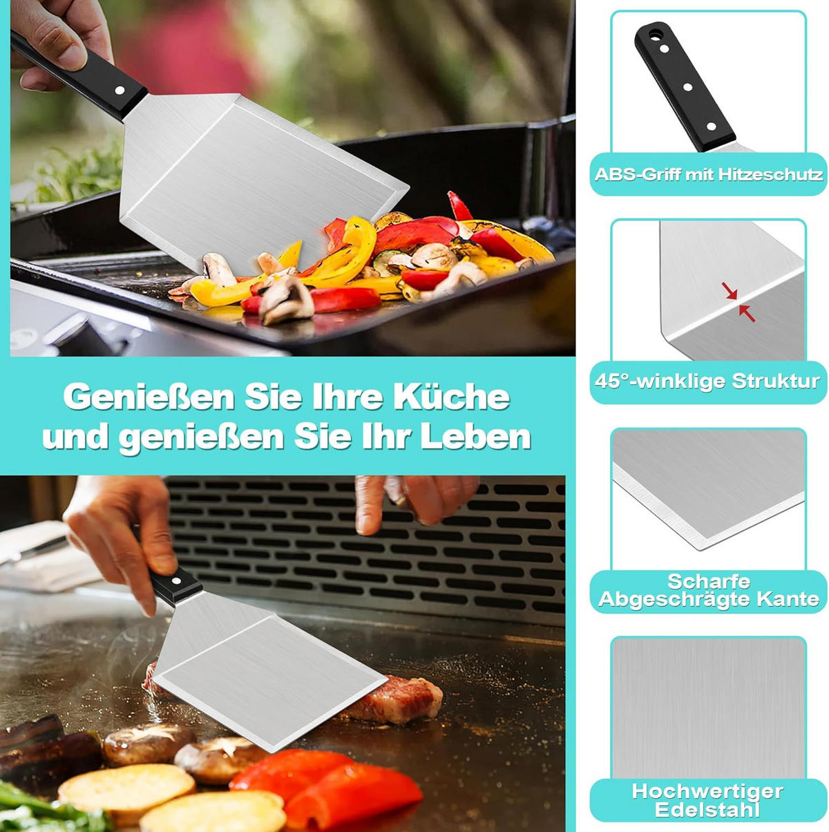 SCHAUFEL Ha04 Schwarz 30.5CM 2 Packungen - Schwarz, Metall (21cm) - HaWare