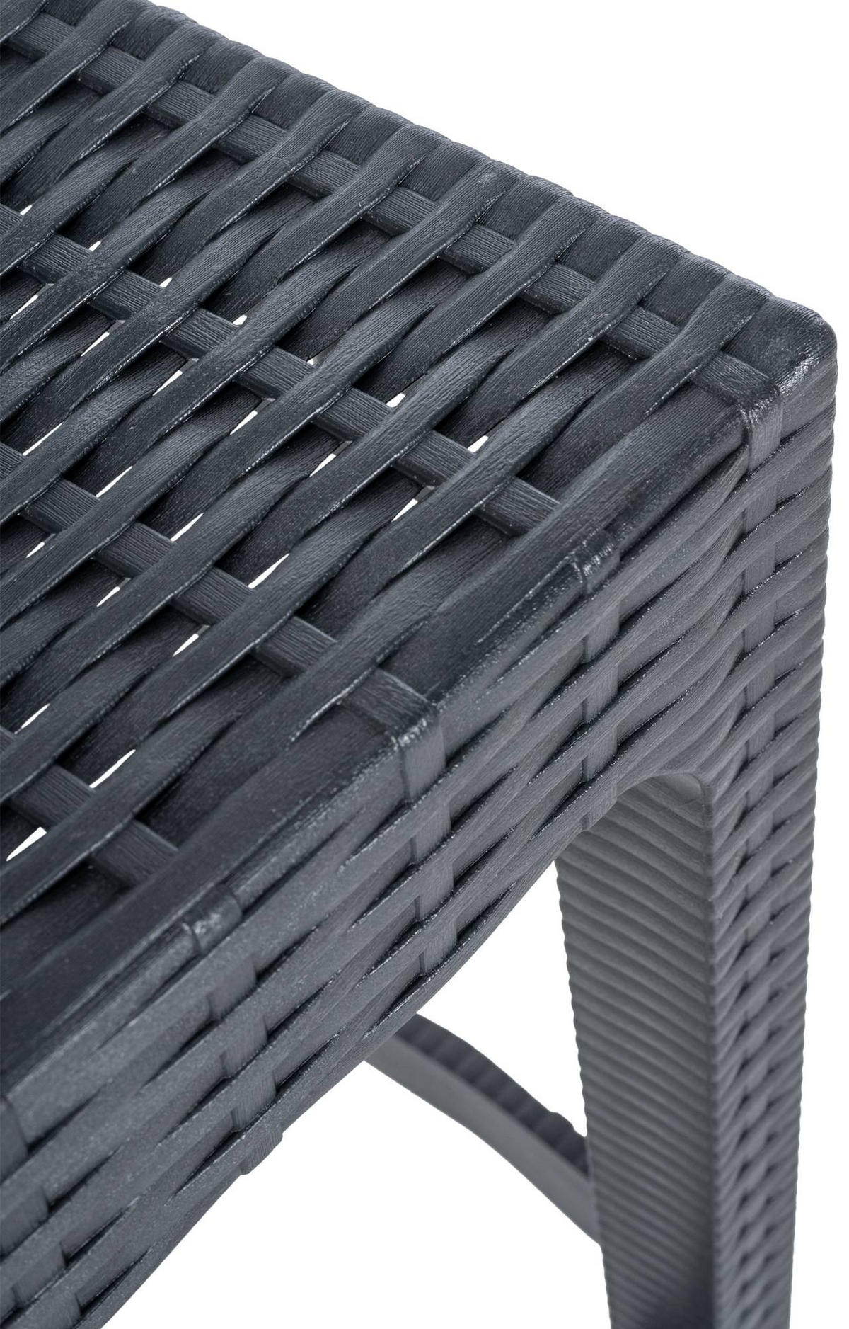 BARHOCKER 2er Set Kunststoff dunkelgrau - Dunkelgrau/Grau, Kunststoff (40/108/51cm) - CLP