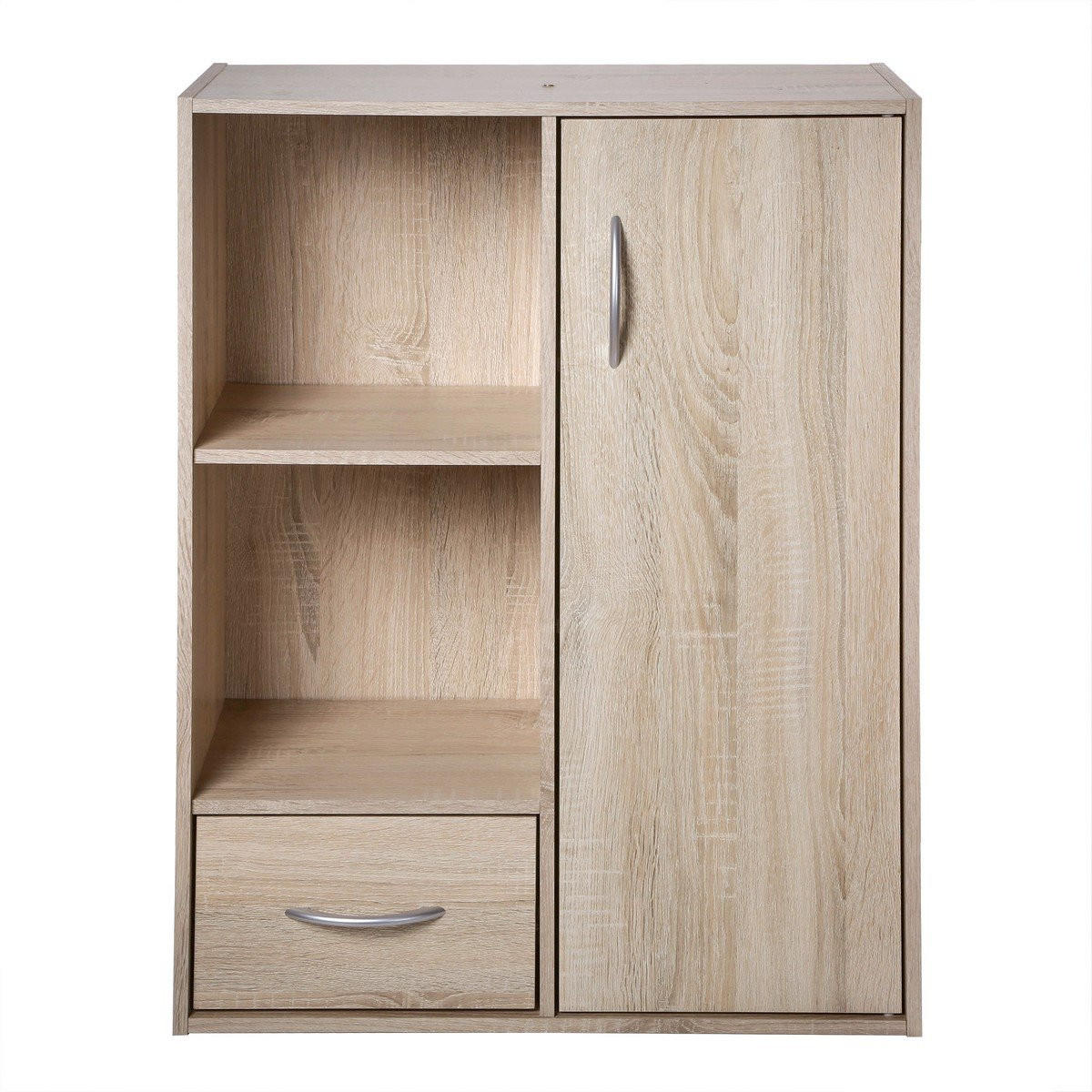 SCHRANK mit 2 Fächern, 1 Schublade und 1 Tür - Apfelbaumfarben, Holzwerkstoff (29.5/80/61.5cm) - Calicosy