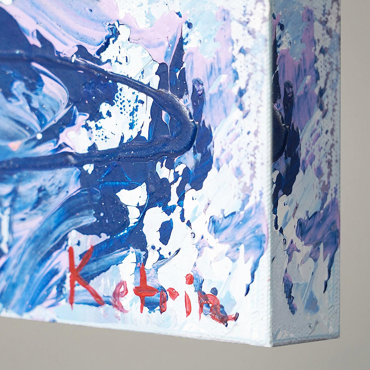 GEMÄLDE Freiflug auf Keilrahmen 100x50 cm - Lila, Holz (100/50cm) - YS-art gallery