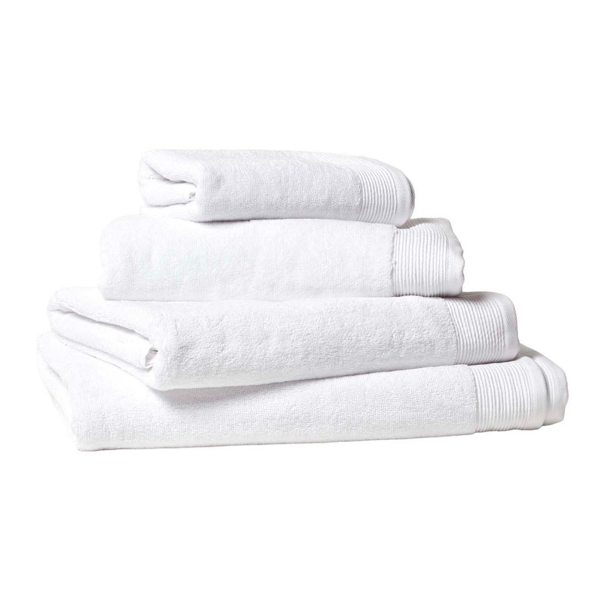 HANDTUCH Excellence weiß - Weiß, Textil (50/90cm) - Homescapes