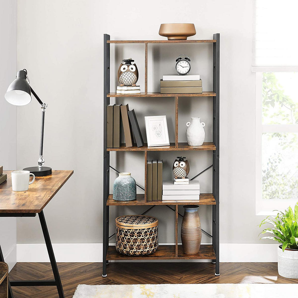 BÜCHERREGAL - Braun, Holzwerkstoff (30/155/74cm) - Hansiro