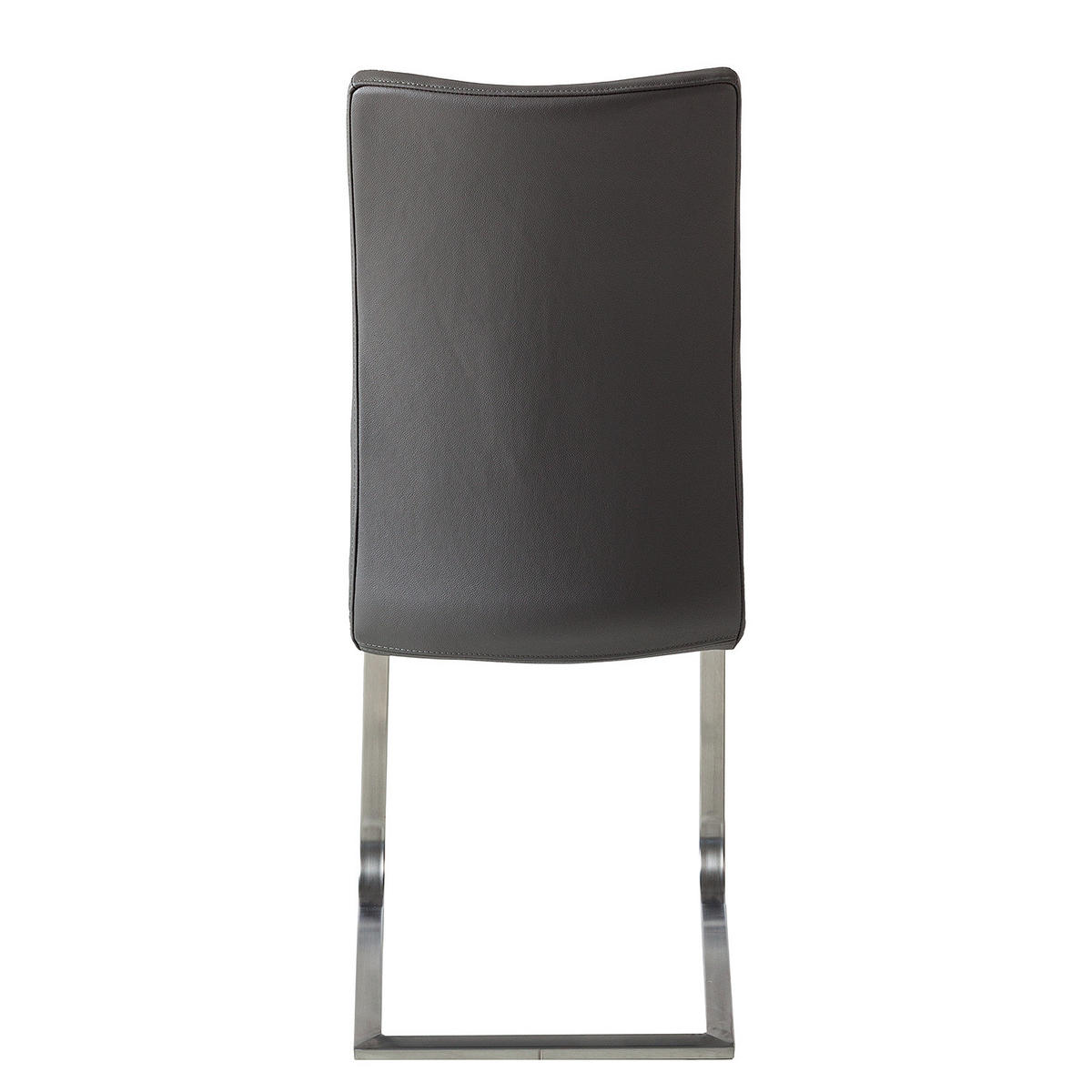 FREISCHWINGER - Grau, Leder/Metall (43/103/52cm) - home24