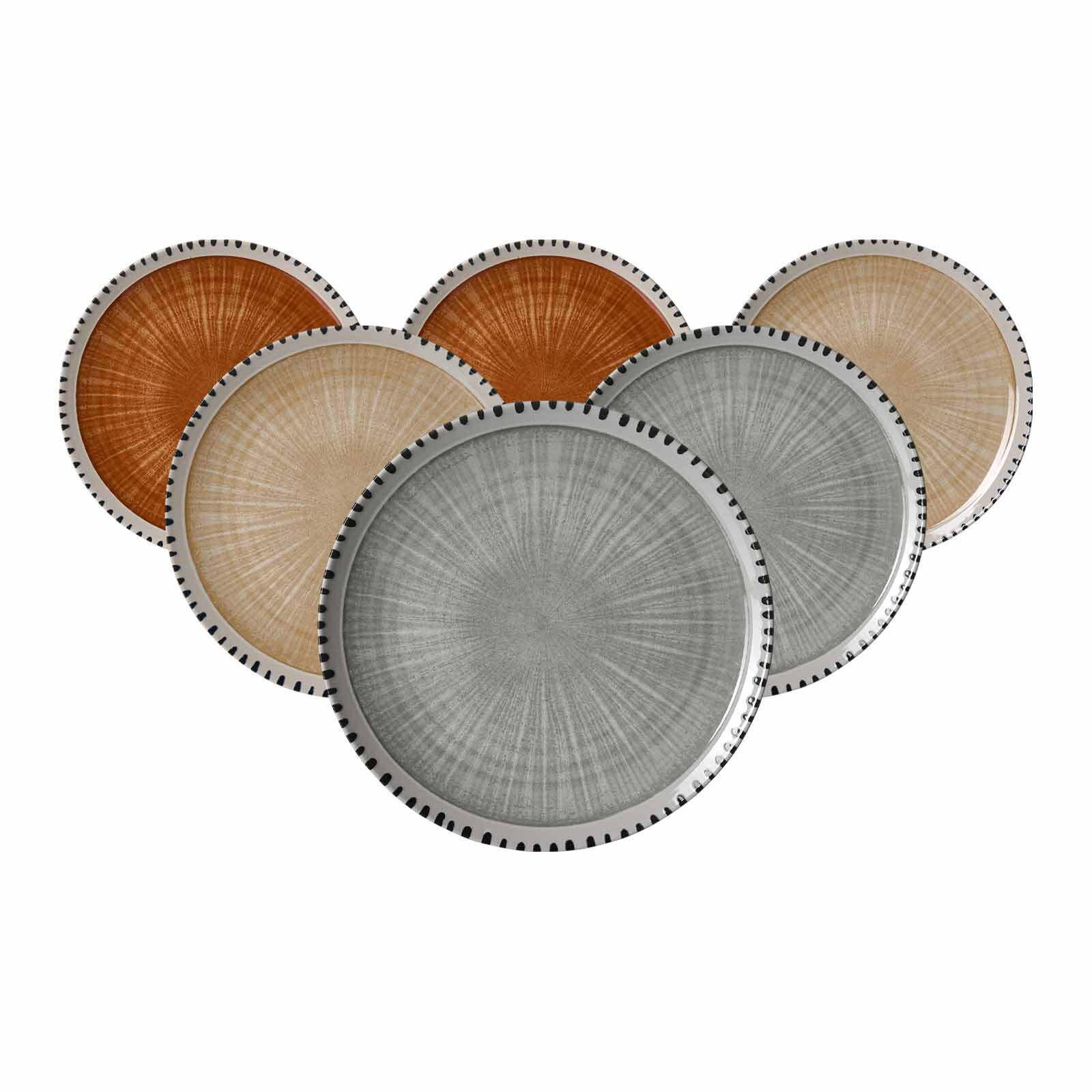 SPEISETELLER Natura Mix ø 26 cm 6er Set - Multicolor, Keramik (26cm) - Ritzenhoff Breker