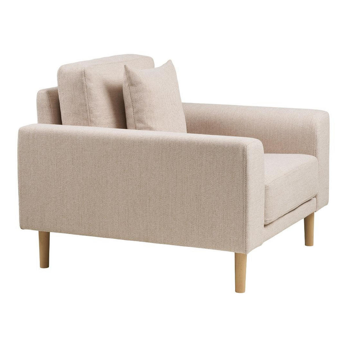 SESSEL, Cora, Sandfarben, Polyester, 92 x 90 x 54 cm - Sandfarben, Textil (92/54/90cm) - ebuy24