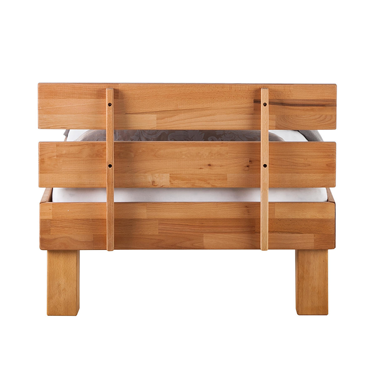 BETT - Massivholz - Kernbuche, Holz (90/200cm) - home24