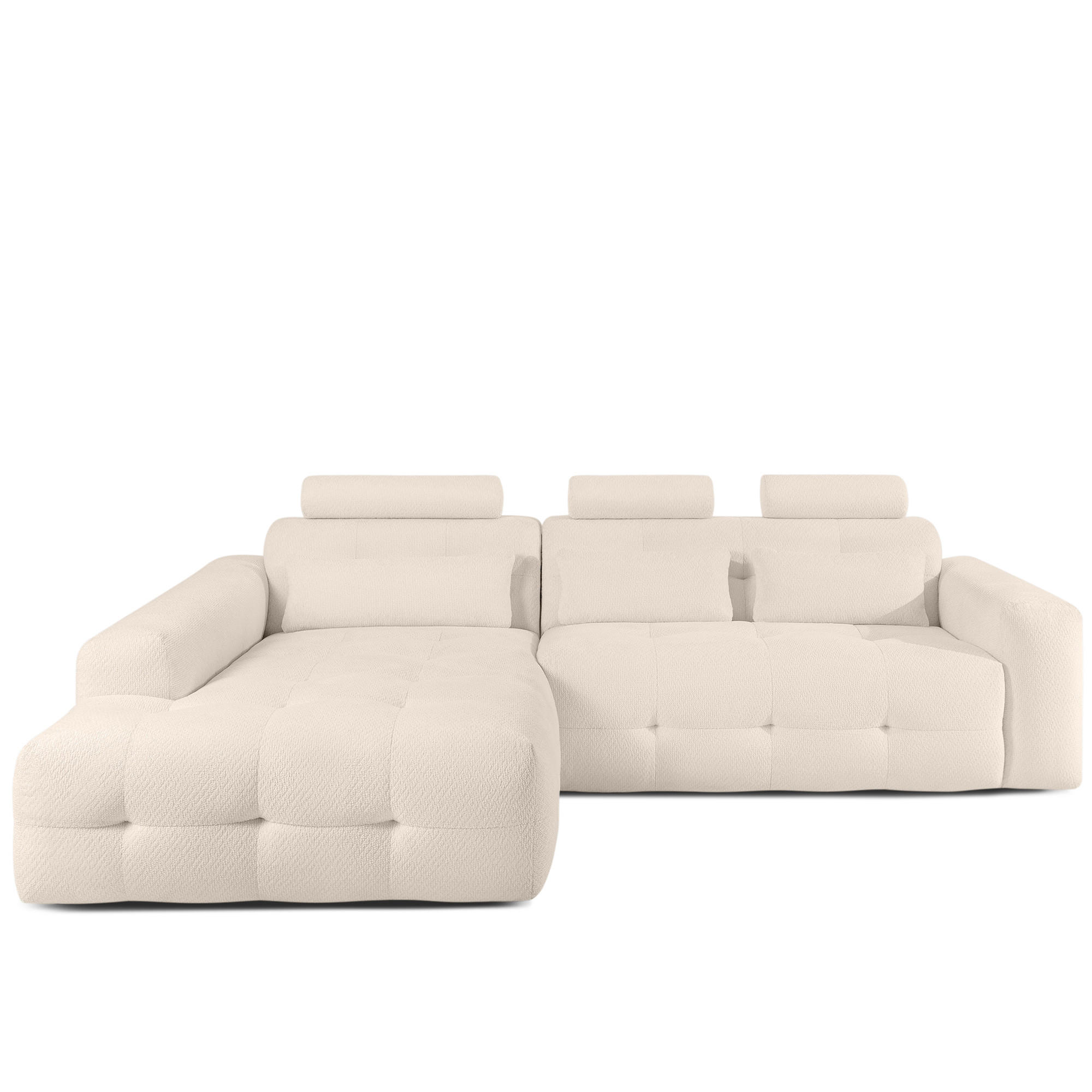 ECKSOFA LINKS ALIGRA, Hellbeige - Beige, Holz/Holzwerkstoff (290/191cm) - KONSIMO®