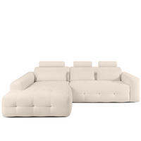 ECKSOFA LINKS ALIGRA, Hellbeige - Beige, Holz/Holzwerkstoff (290/191cm) - KONSIMO®