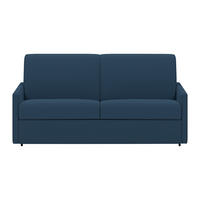 SCHLAFSOFA - 3 Personen - stoff - marineblau Calife - Dunkelblau, Textil (170/97/223cm) - Vente-Unique