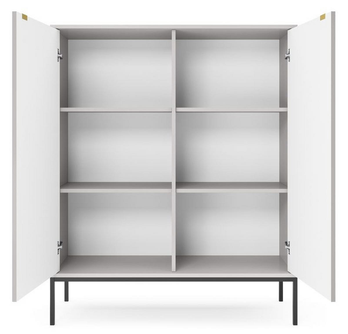 KOMMODE – K104 – 104 cm – NOVA – Grau - Grau, Holzwerkstoff (104/125/39cm) - hi-markt