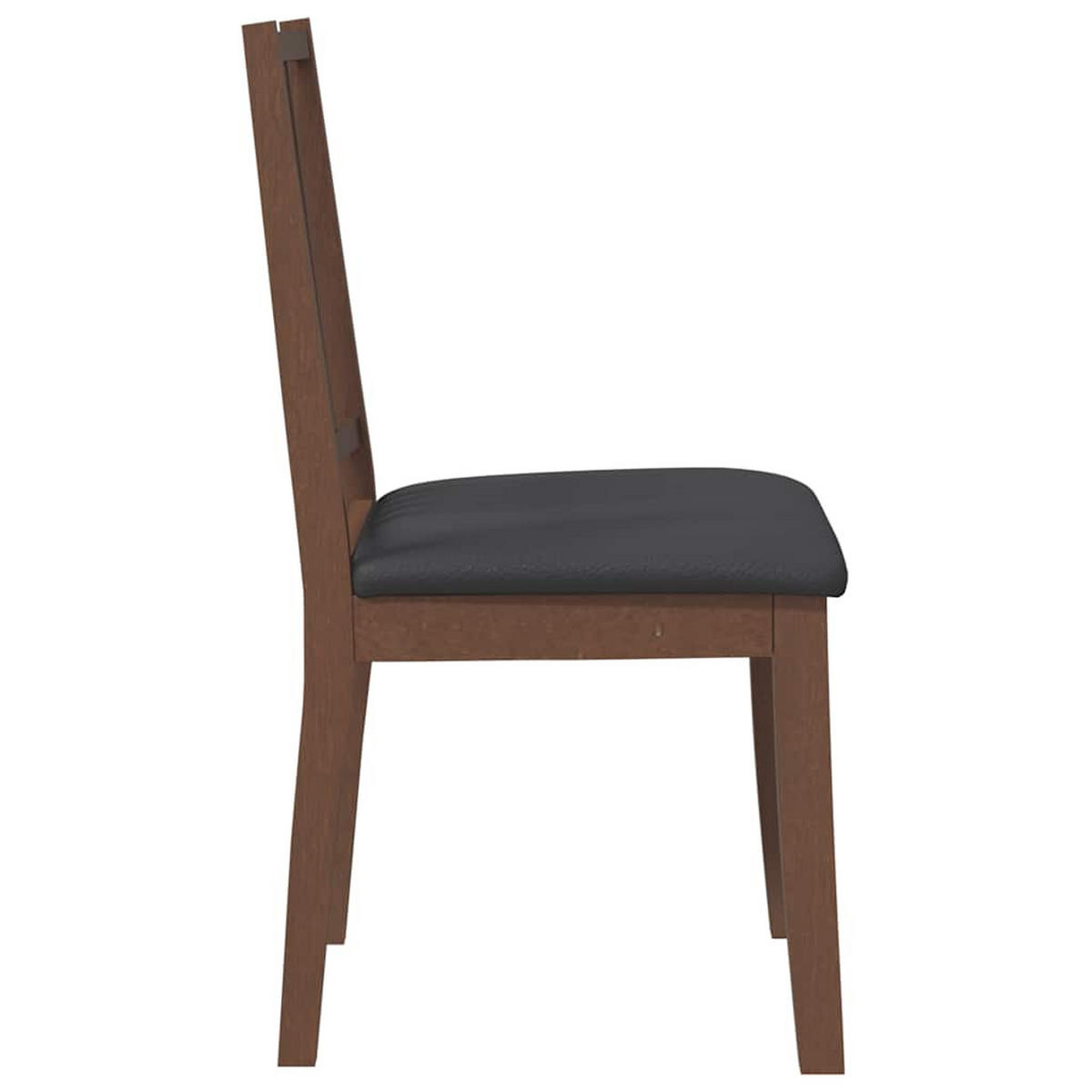 ESSZIMMERSTÜHLE mit Kissen 2 Stk. Braun Massivholz Gummibaum 40*47.5*89cm - Braun, Holz (40/89/47.5cm) - ZMH