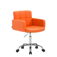ARBEITSHOCKER Lausanne Kunstleder orange - Orange, Metall (60/89/52cm) - TPFLiving