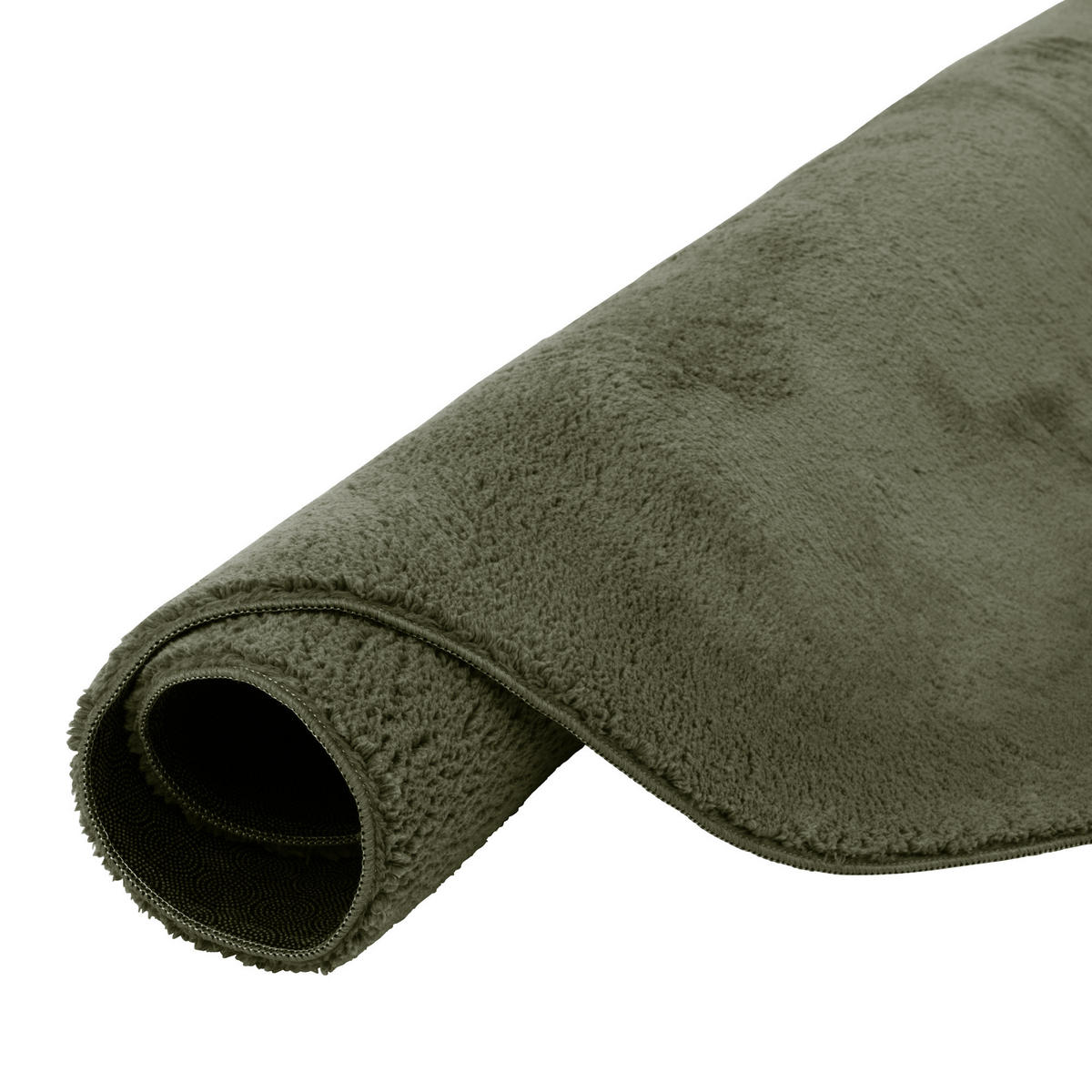 FELLTEPPICH SUPER SOFT PEARL RUND - Waldgrün, Textil (120/120cm) - Pergamon