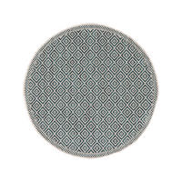 OUTDOORTEPPICH rund Cleo Blau ø 120 cm rund - Blau, Textil (120/120cm) - benuta Nest