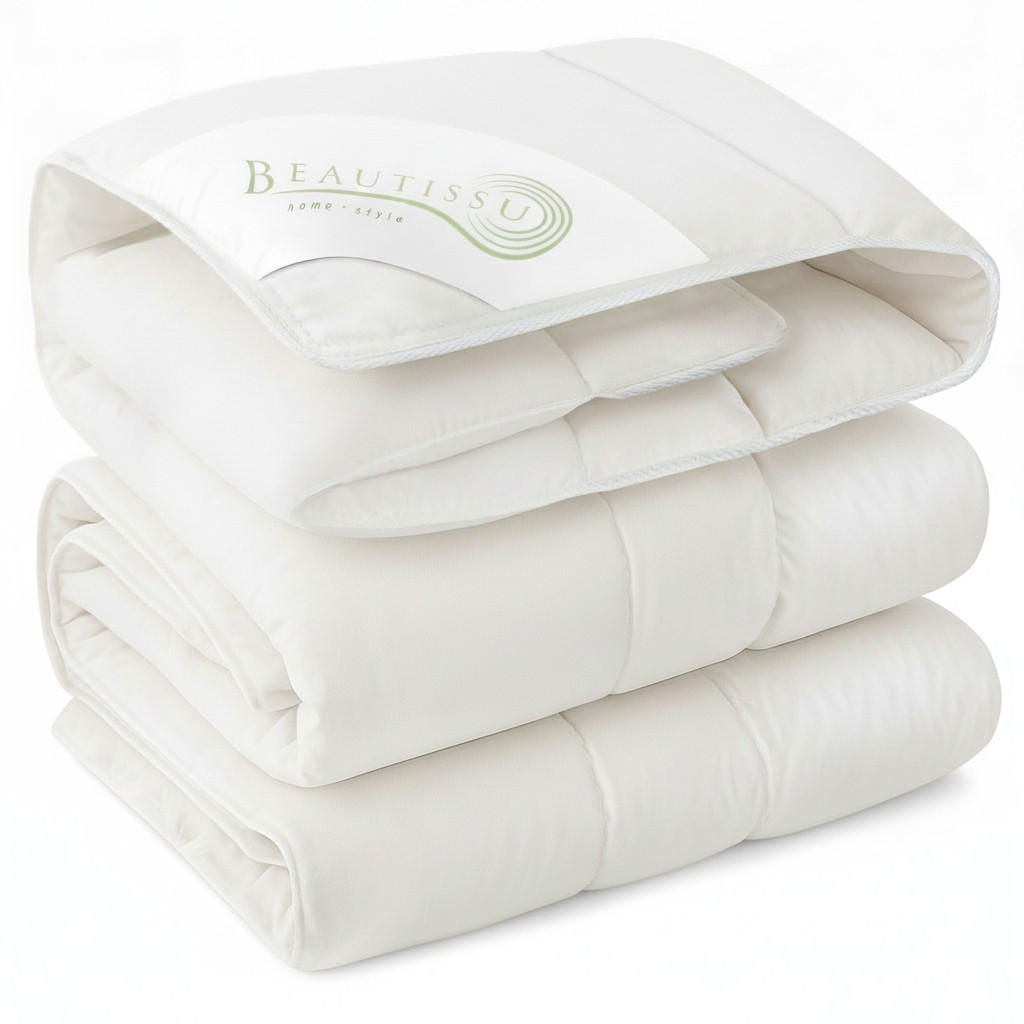 BETTDECKE BeauNuit GF 135x200cm Weiß - Weiß, Textil (135/200cm) - Beautissu 