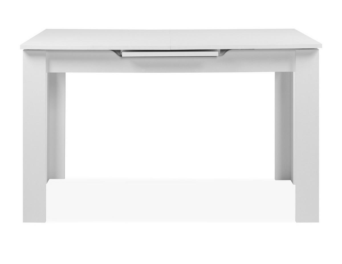 ESSTISCH weiß 125 - 165 cm, Küchentisch ausziehbar - Weiß, Holzwerkstoff (125/75/75cm) - Furn.Design