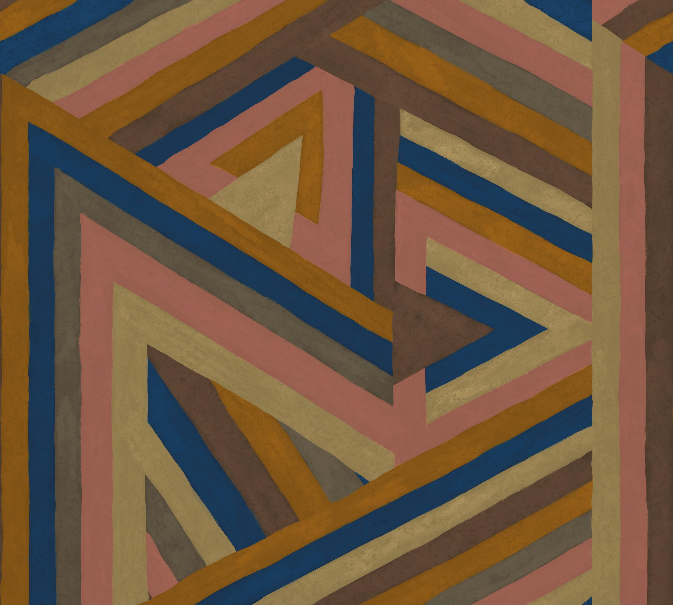 FOTOTAPETE - Dreiecke - Multicolor, Papier/Kunststoff (300/270cm) - LOOKS by W.Joop