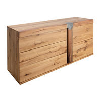 SIDEBOARD Wildeiche / Zerreiche 160x45x75 natur geölt NEW AMSTERDAM #10 - Naturfarben, Holz (160/75/45cm) - Massivmoebel24