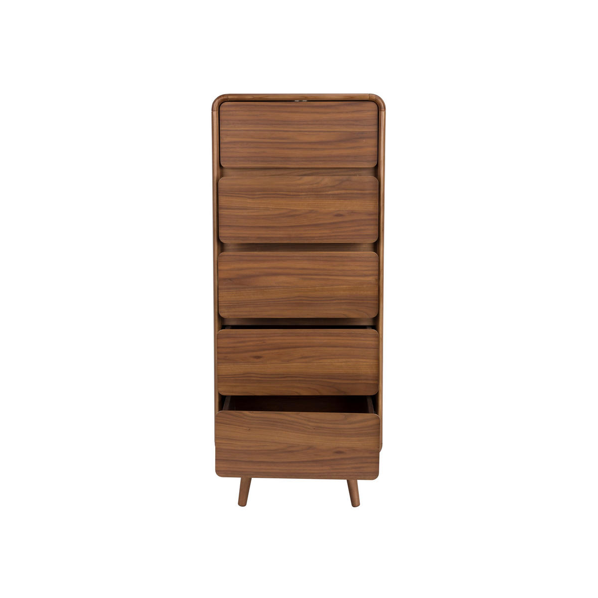 AUFBEWAHRUNGSSCHRANK Rise Walnuss - Braun, Holz (45/112/40cm) - Zuiver