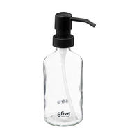SEIFENSPENDER, Glas, Kunststoff, Transparent, 250 ml - Transparent, Kunststoff (6.3/18.2/6.3cm) - 5five Simply Smart