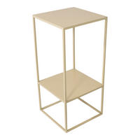 BLUMENTISCH Beran - Beige, Metall (35/35/76cm) - LOFT42
