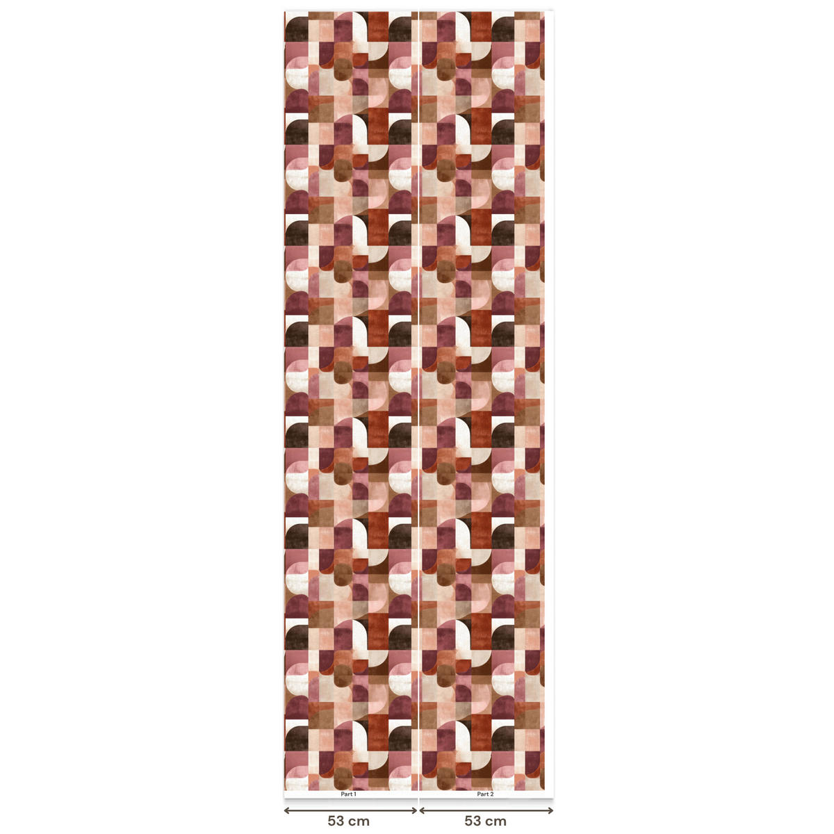 TAPETE - Geometrie - Modern - Retro - 100x280 cm - Multicolor, Papier (100/280cm) - OnlyWow