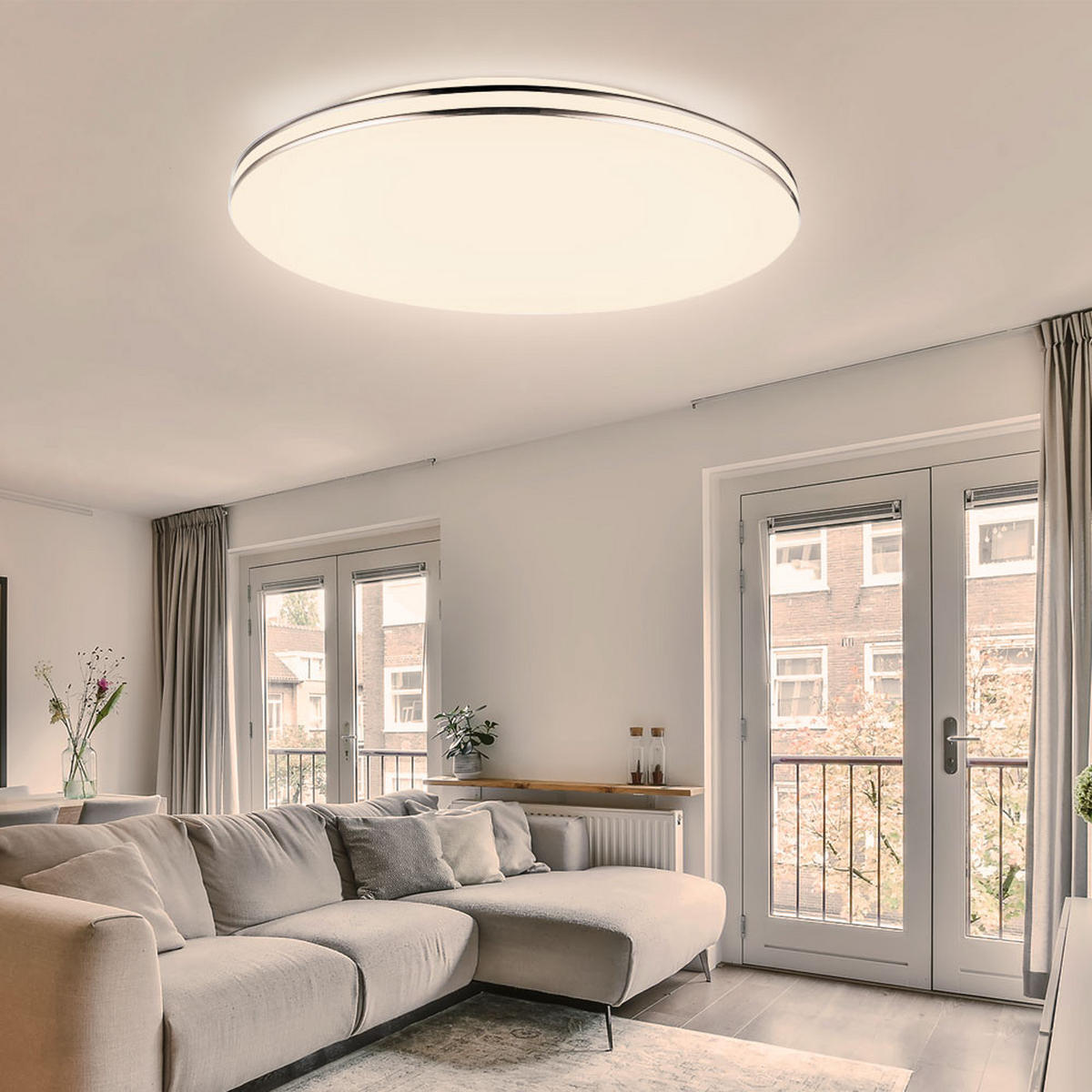 LED DECKENLEUCHTE Pierre Weiß Matt - Weiß, Metall (53/53/8cm)