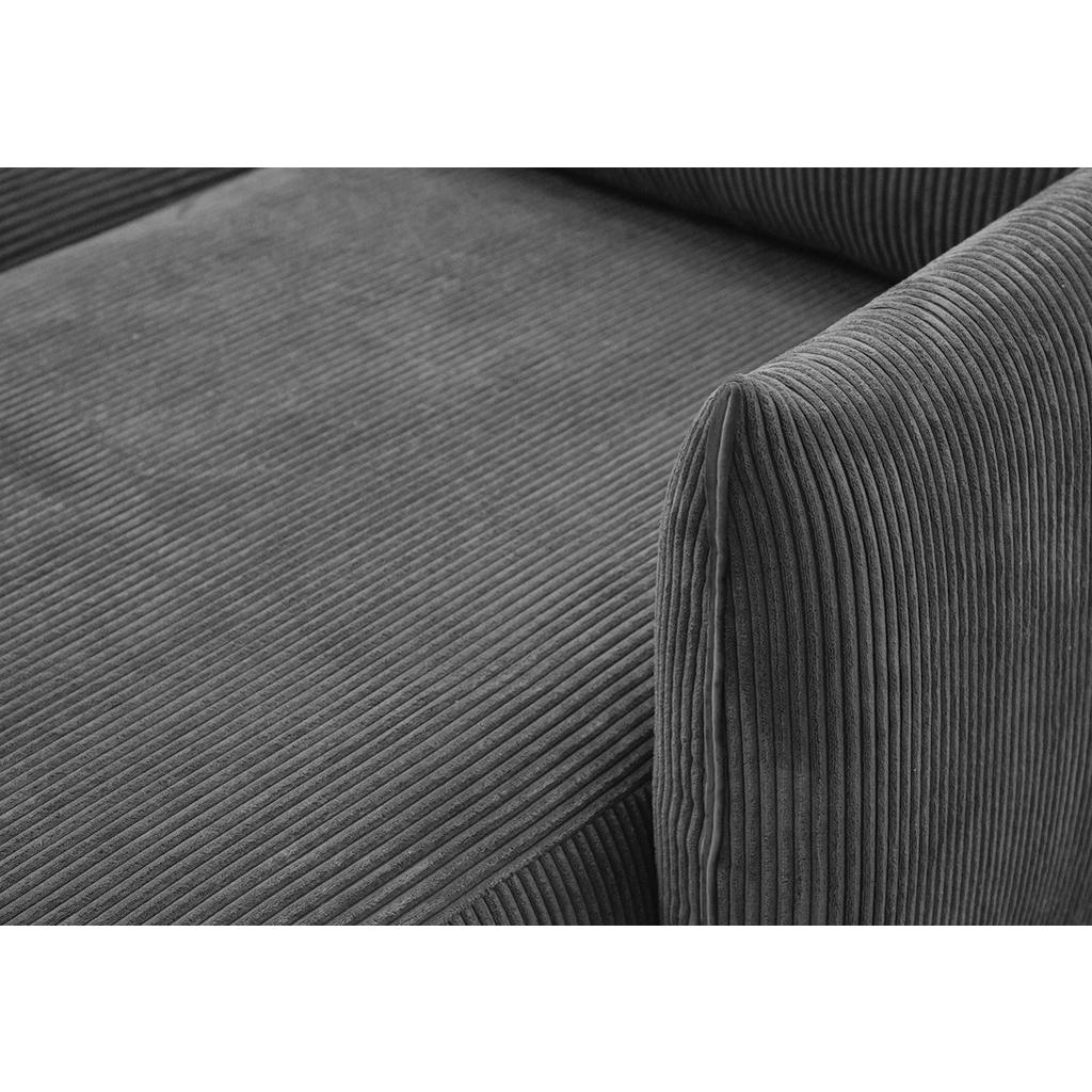 Thumbnail - Courtois Laville Ecksofa, Dunkelgrau, Textil, L-Form, Ottomane rechts,L-Form, 294x173 cm, Wohnzimmer, Sofas & Couches, W...
