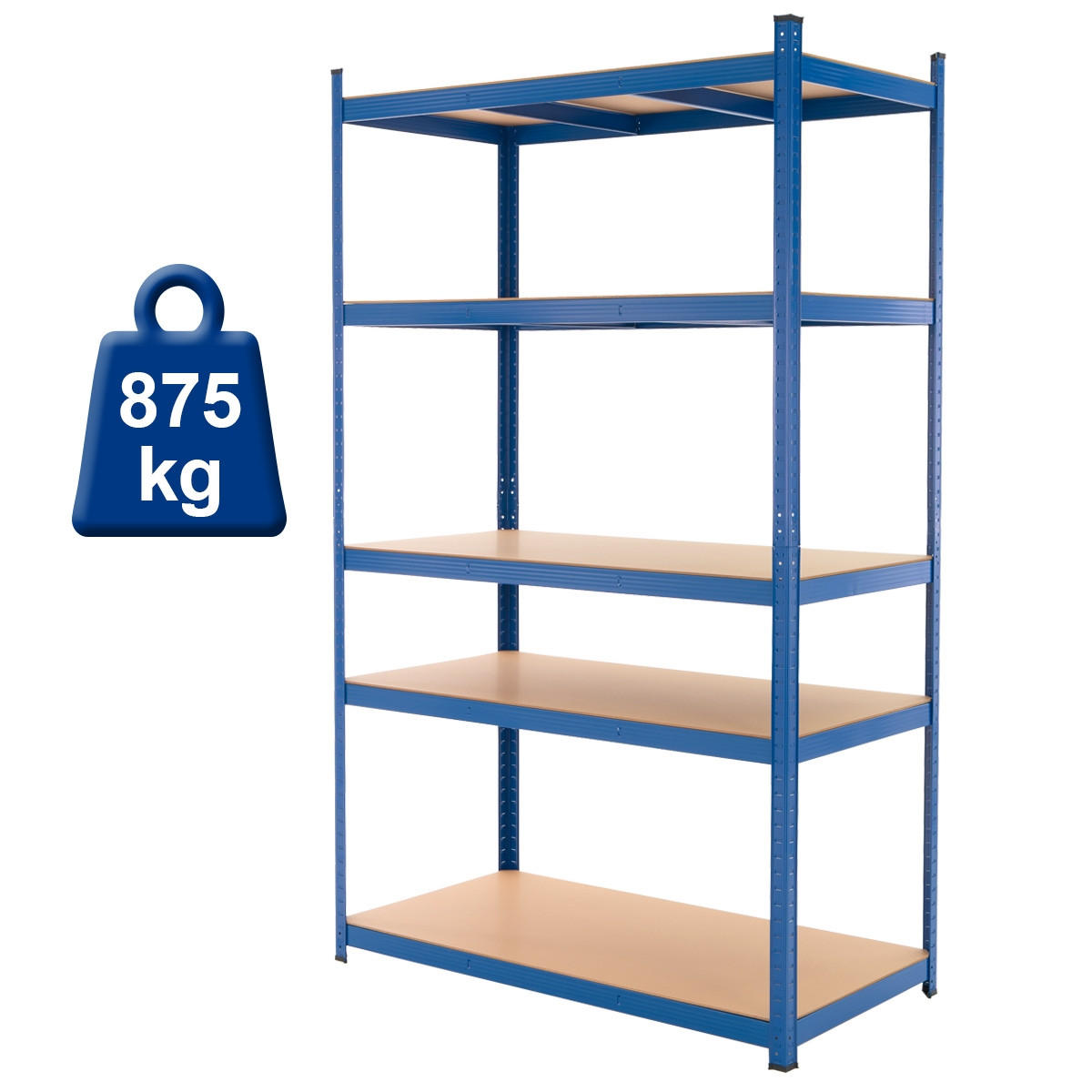 LAGERREGAL 2er Set - Blau, Metall (50/200/100cm) - ECD-Germany