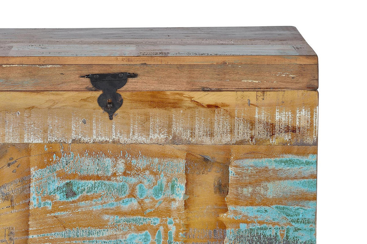 TRUHE aus Mangoholz - Chromfarben, Holz (80/40/40cm) - Giner y Colomer