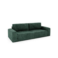 SCHLAFSOFA Natalia - Grün, Holzwerkstoff/Textil (252/85/105cm) - Fun Möbel