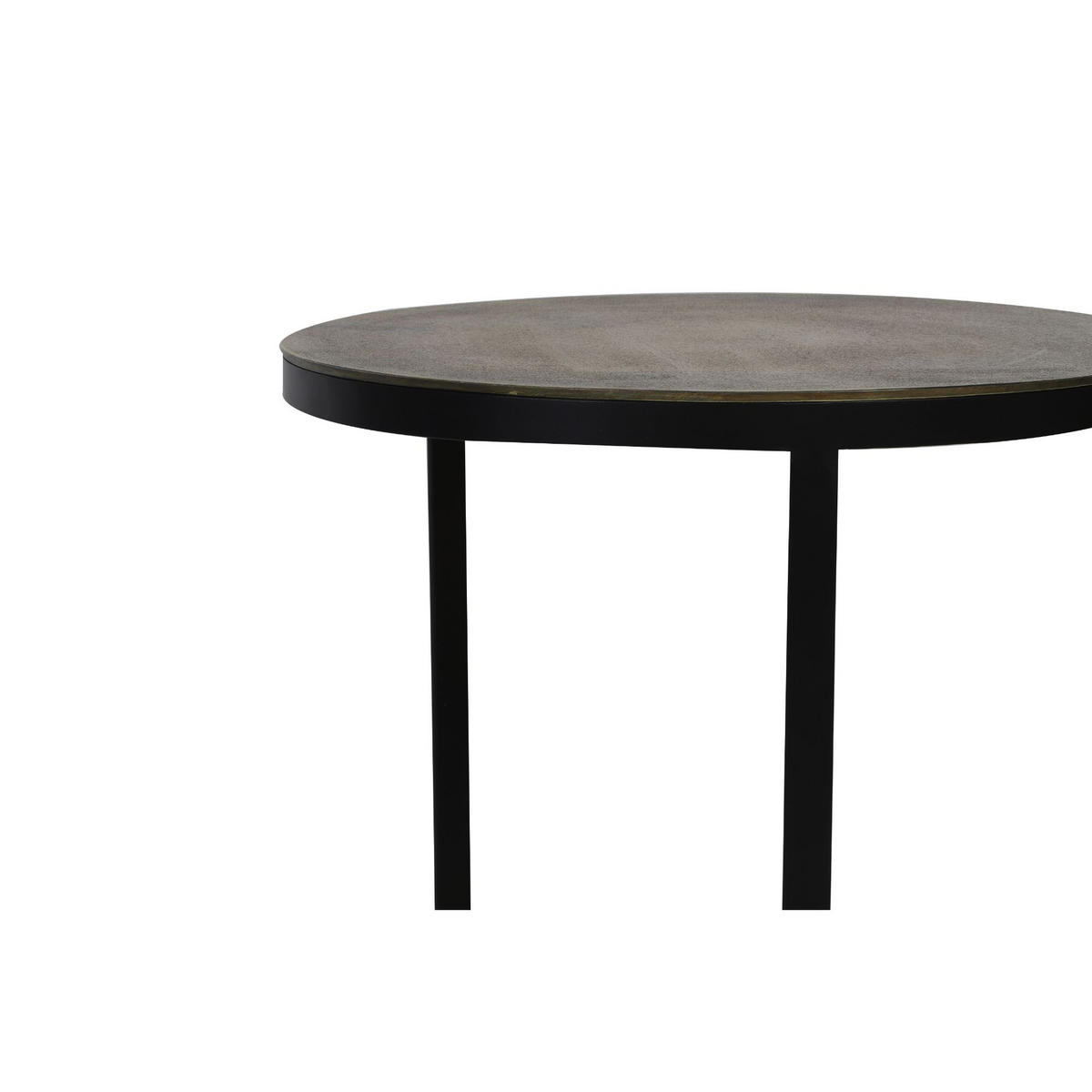 BEISTELLTISCH Trelo Bronze Ø49/52cm 2er-Set - Bronzefarben, Metall (49/49/52cm) - Light & Living