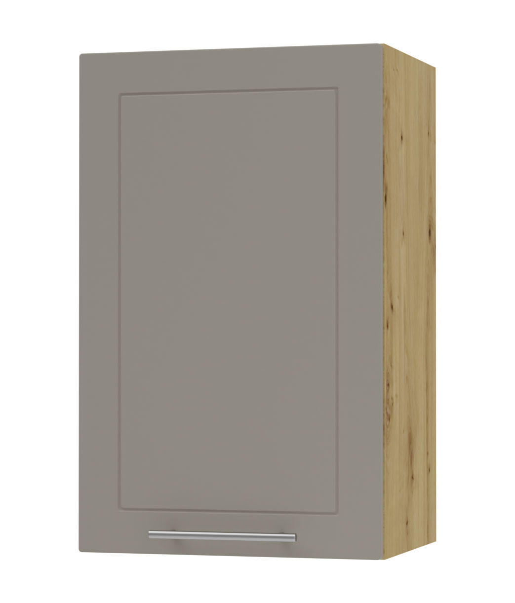 KÜCHENHÄNGESCHRANK Kvantum W2/45 Beige Matt / Eiche Artisan Matt 45 / 32,5 / 72cm - Beige/Eiche Artisan, Holz/Holzwerkstoff (45/72/32.5cm) - Feldmann-Wohnen