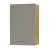 KÜCHENHÄNGESCHRANK Kvantum W2/45 Beige Matt / Eiche Artisan Matt 45 / 32,5 / 72cm - Beige/Eiche Artisan, Holz/Holzwerkstoff (45/72/32.5cm) - Feldmann-Wohnen