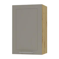 KÜCHENHÄNGESCHRANK Kvantum W2/45 Beige Matt / Eiche Artisan Matt 45 / 32,5 / 72cm - Beige/Eiche Artisan, Holz/Holzwerkstoff (45/72/32.5cm) - Feldmann-Wohnen