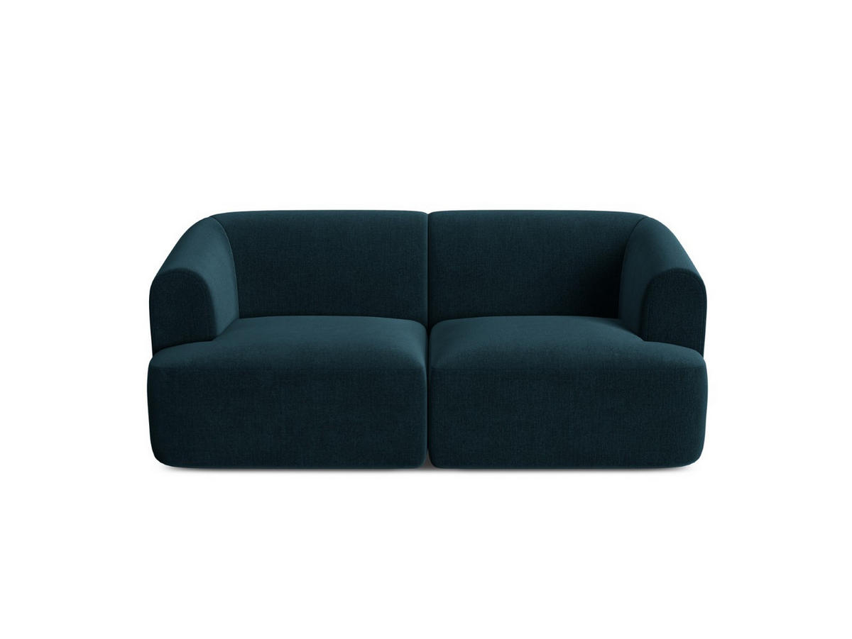 MODULARES-SOFA Campi aus Samt petrol 2 Sitzplätze - Petrol, Textil (90/70/180cm) - Cosmopolitan Design