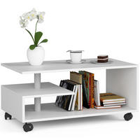 COUCHTISCH Weiß 90x51x40 cm - Weiß, Holzwerkstoff (51/90/40cm) - Akord