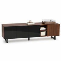 TV-SCHRANK mit Stauraum 180 x 38 x 50 cm Schwarz/Natur - Schwarz, Holzwerkstoff (38/50/180cm) - Beauniv